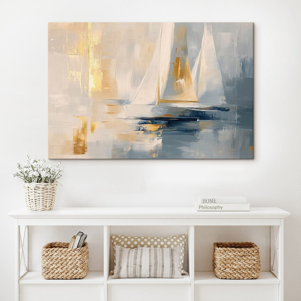 Painting of a sailboat Painting of a sailboat