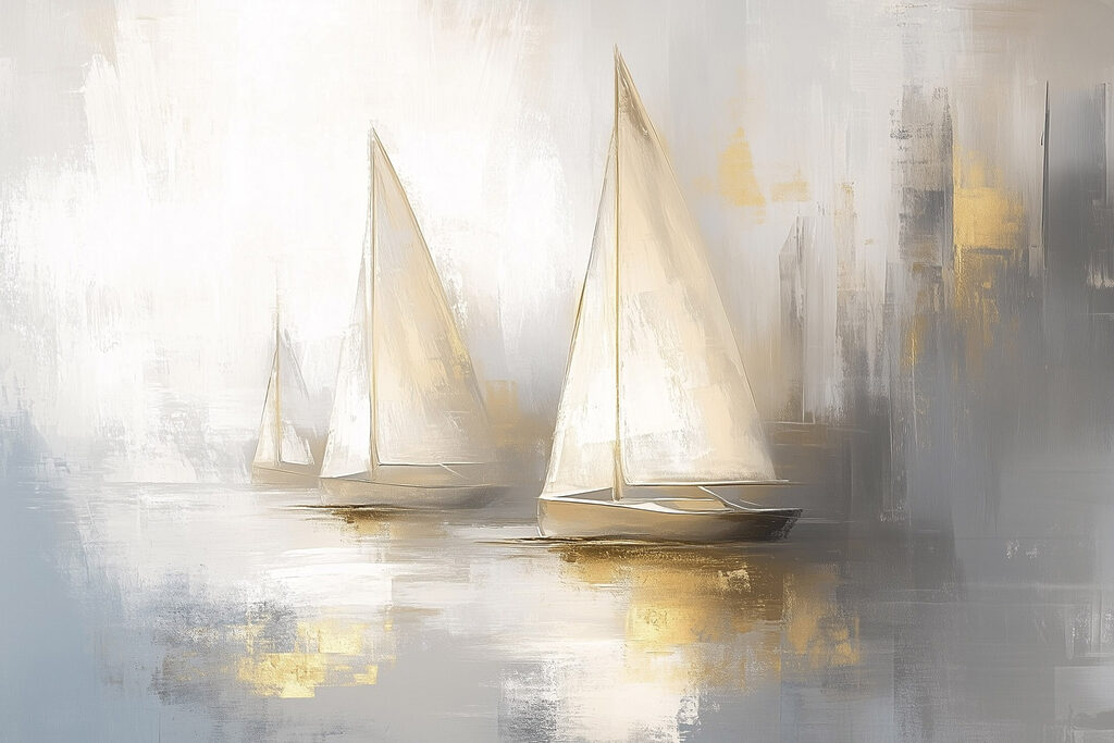 Group of sailboats in the water Group of sailboats in the water
