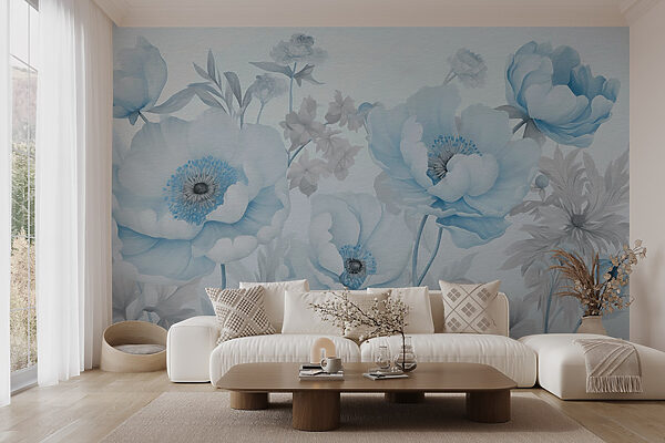Peinture de fleurs sur fond blanc Peinture de fleurs sur fond blanc