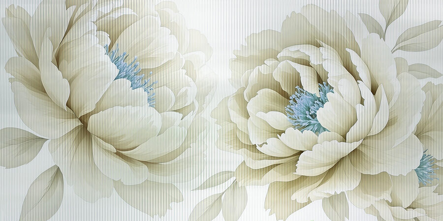 Fleurs délicates dans des teintes douces.