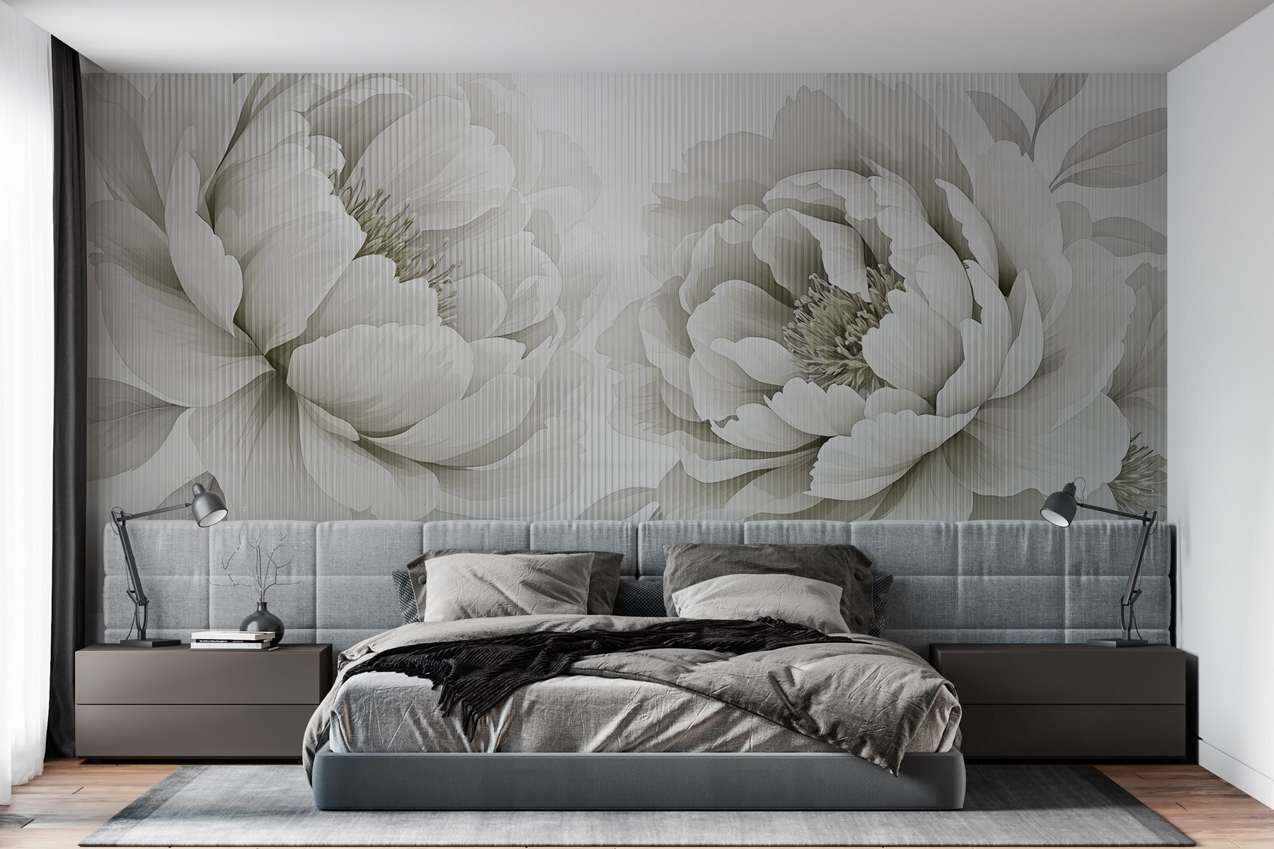 Serene floral design for elegance