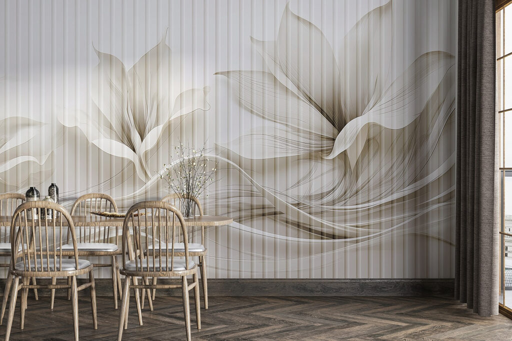 Delicate floral wave design Delicate floral wave design