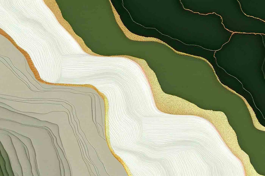 Des motifs fluides dans des tons terreux