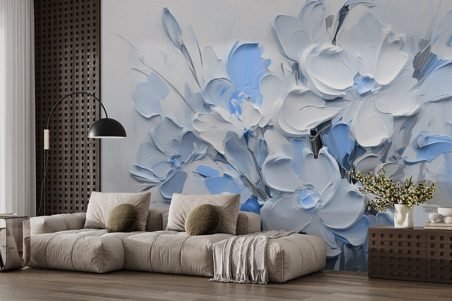 Peinture de fleurs dans un vase