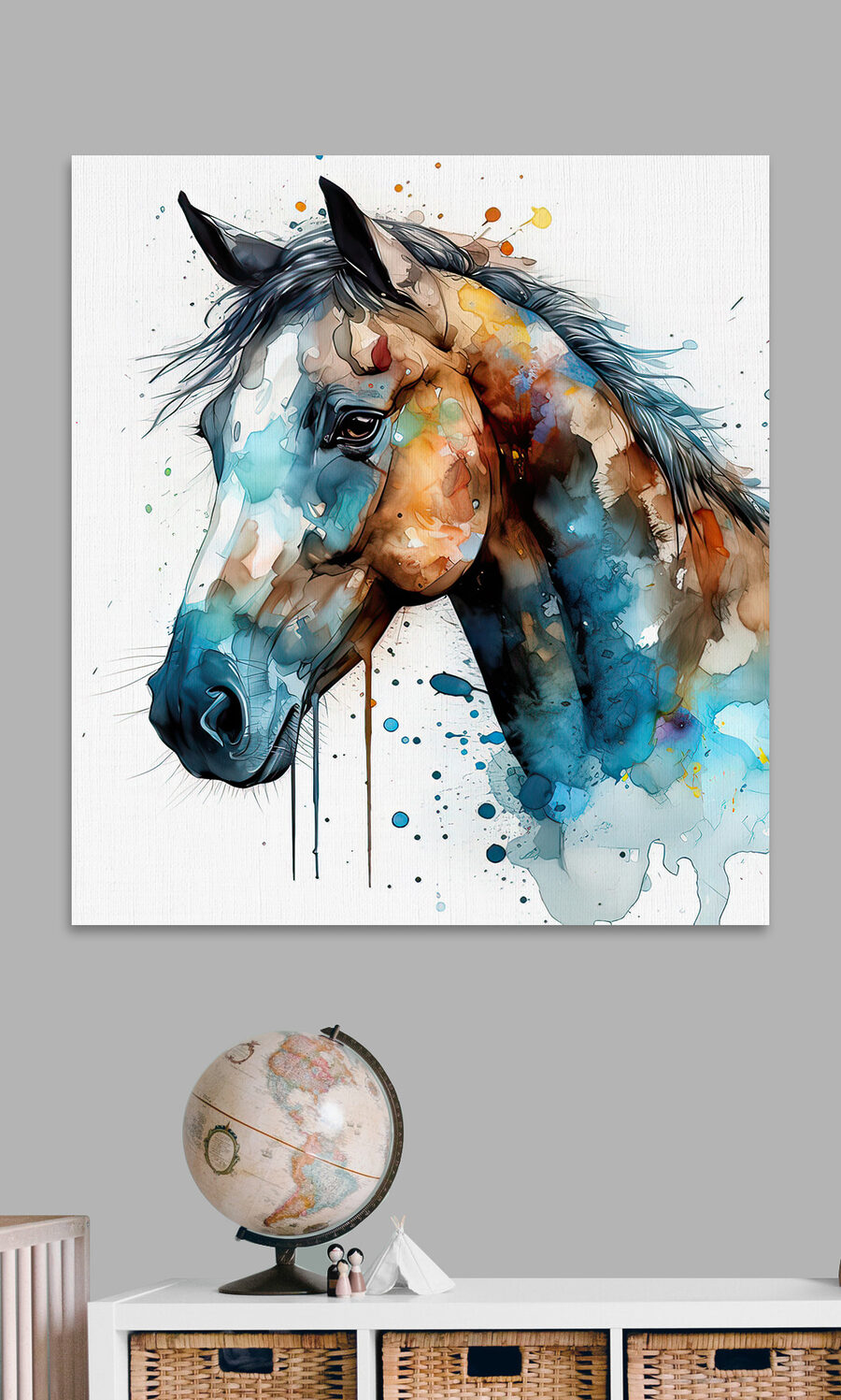 Peinture d'un cheval Peinture d'un cheval