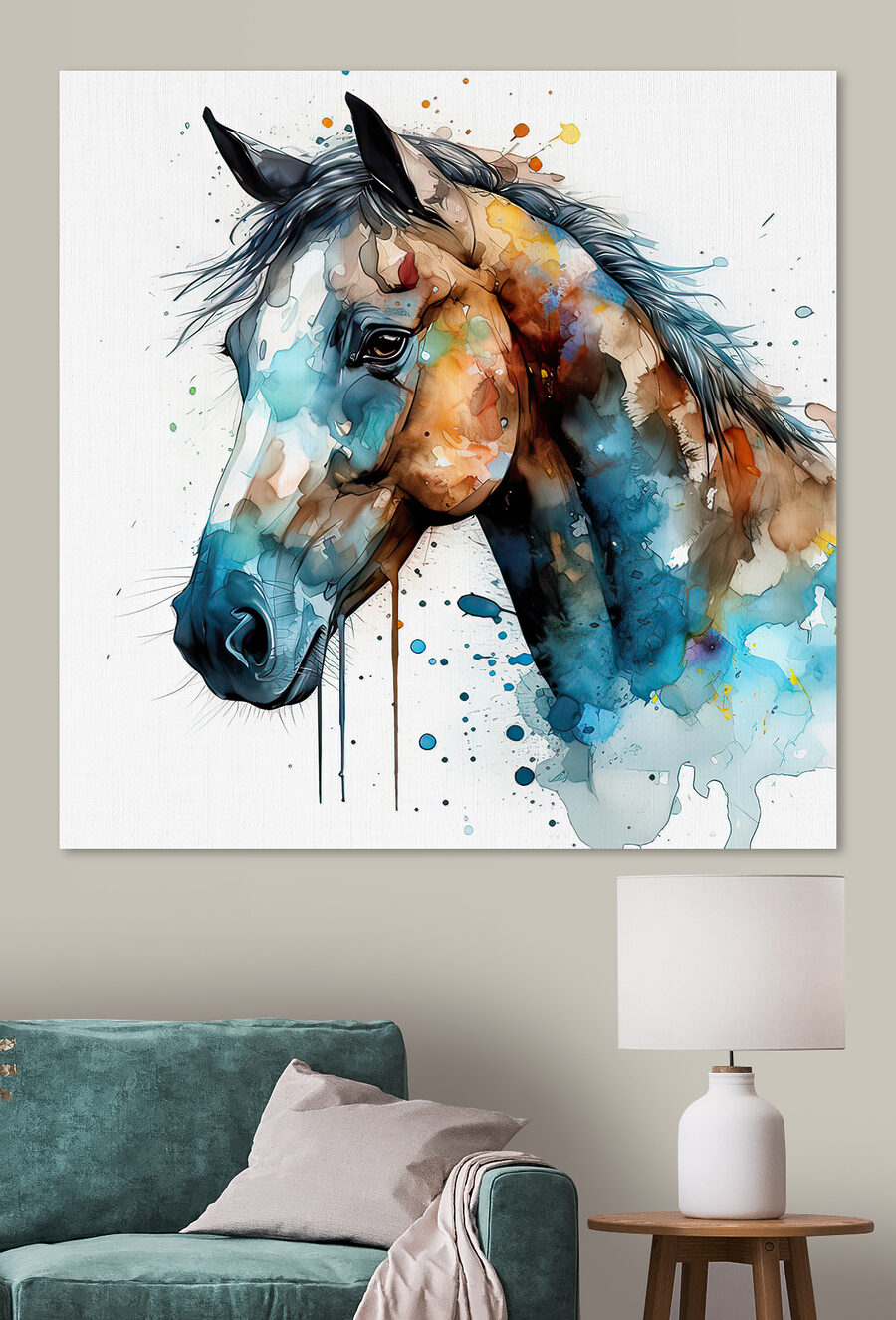 Peinture d'un cheval Peinture d'un cheval