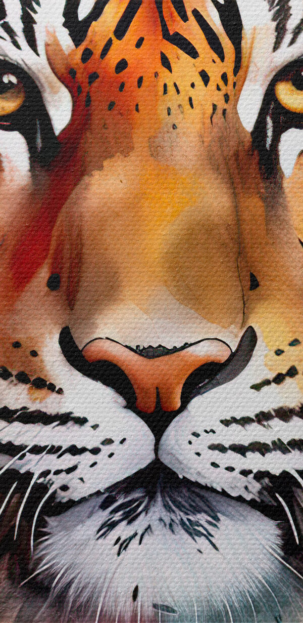 Tigre avec des éclaboussures colorées Tigre avec des éclaboussures colorées