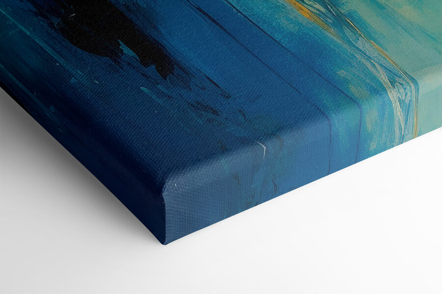 Peinture de personnes en jaune et bleu Peinture de personnes en jaune et bleu