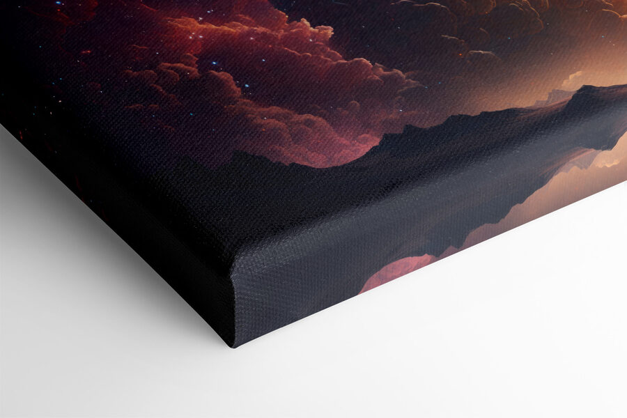 Nuages et étoiles colorés