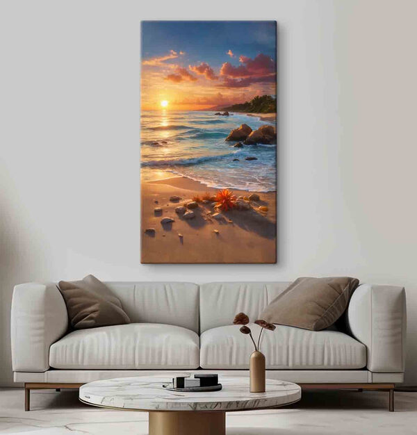 Coucher de soleil sur une plage Coucher de soleil sur une plage