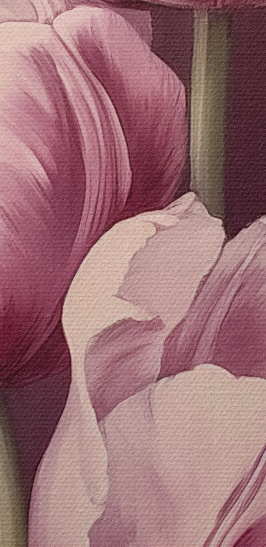 Peinture de tulipes roses