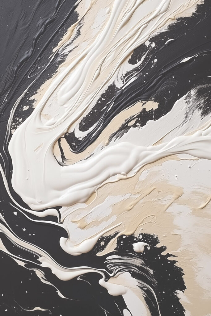 Black and white paint