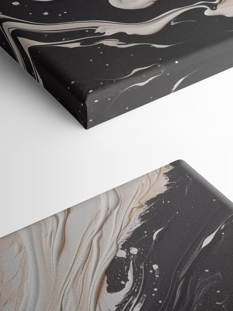 Peinture noire et blanche