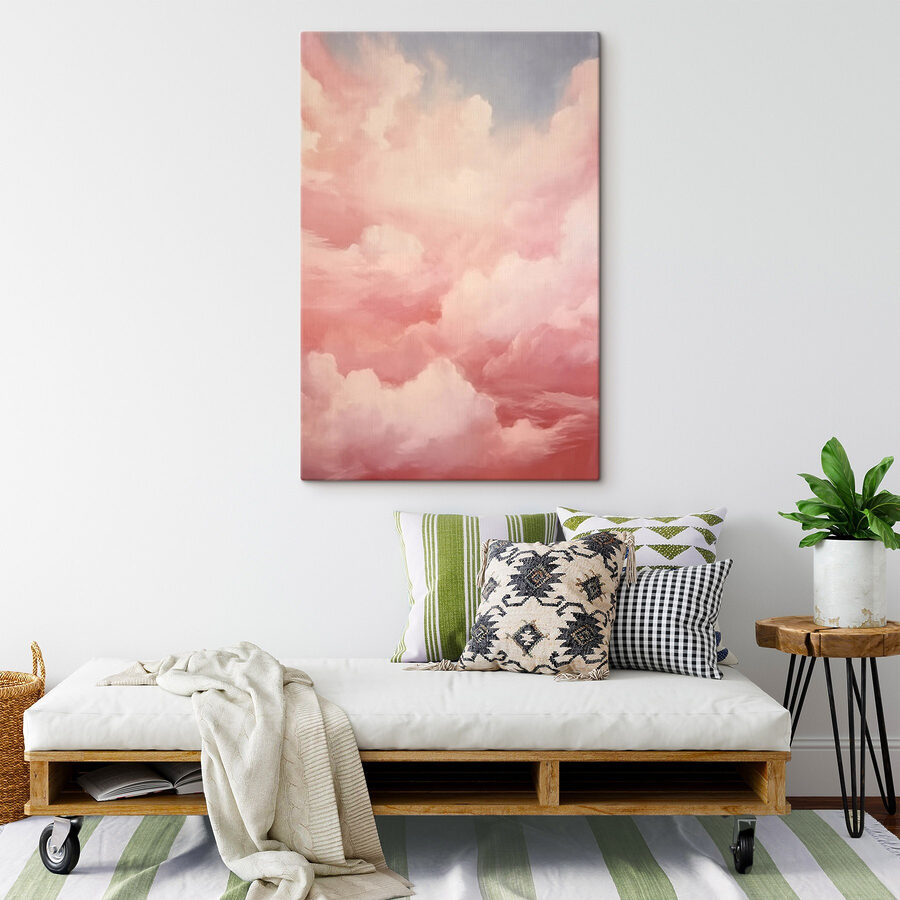 Canvas prints Pink clouds in the sky Canvas prints Pink clouds in the sky