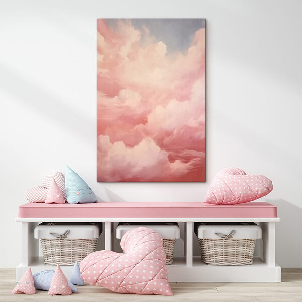Canvas prints Pink clouds in the sky Canvas prints Pink clouds in the sky