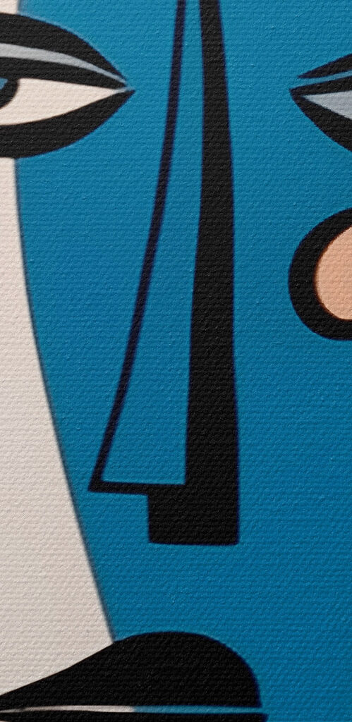 Group of faces painted on a wall Group of faces painted on a wall