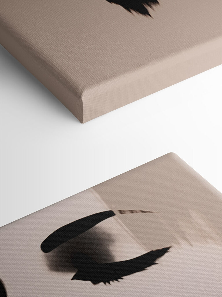 Woman's face with red lipstick