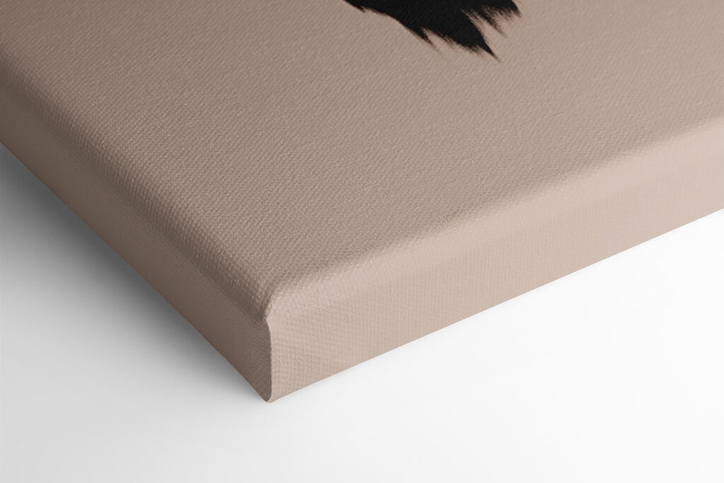 Woman's face with red lipstick