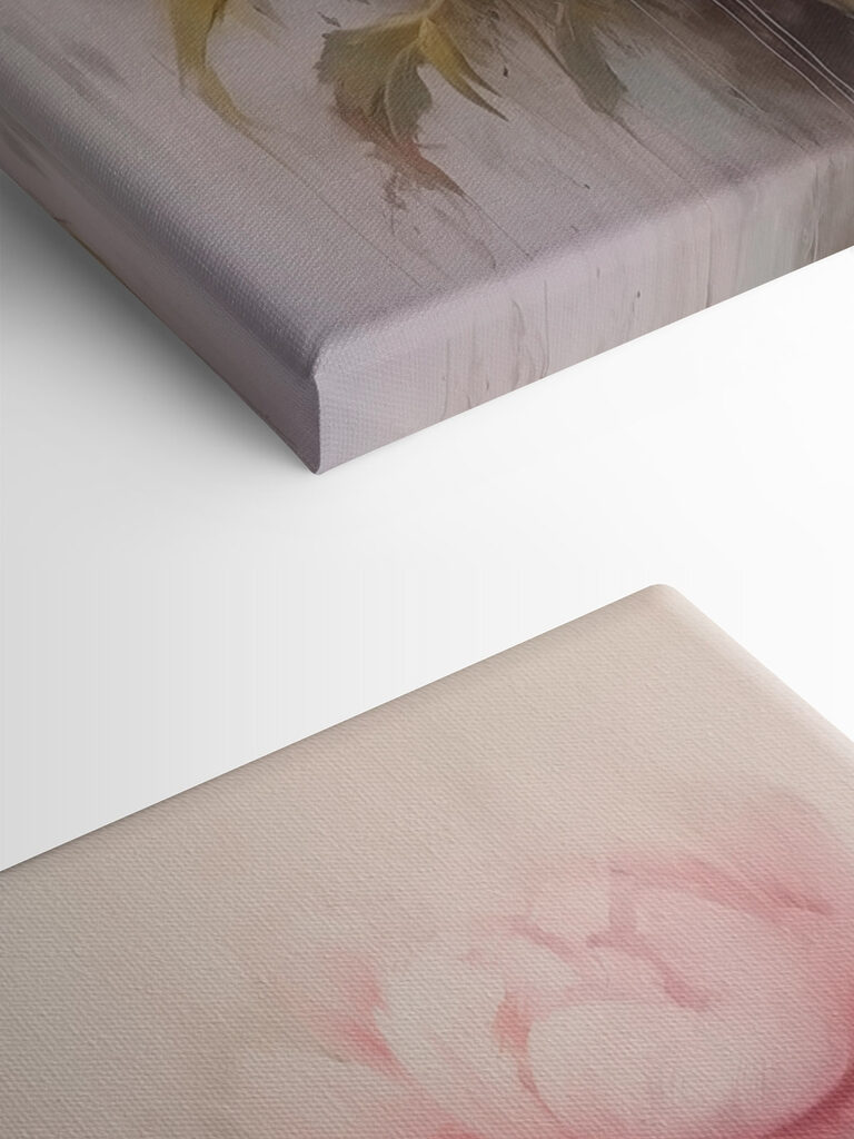 Painting of pink flowers Painting of pink flowers