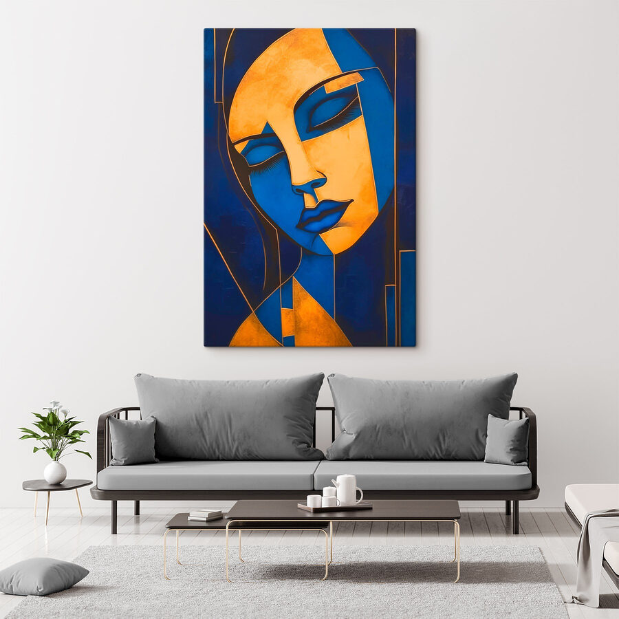 Peinture d'un visage de femme