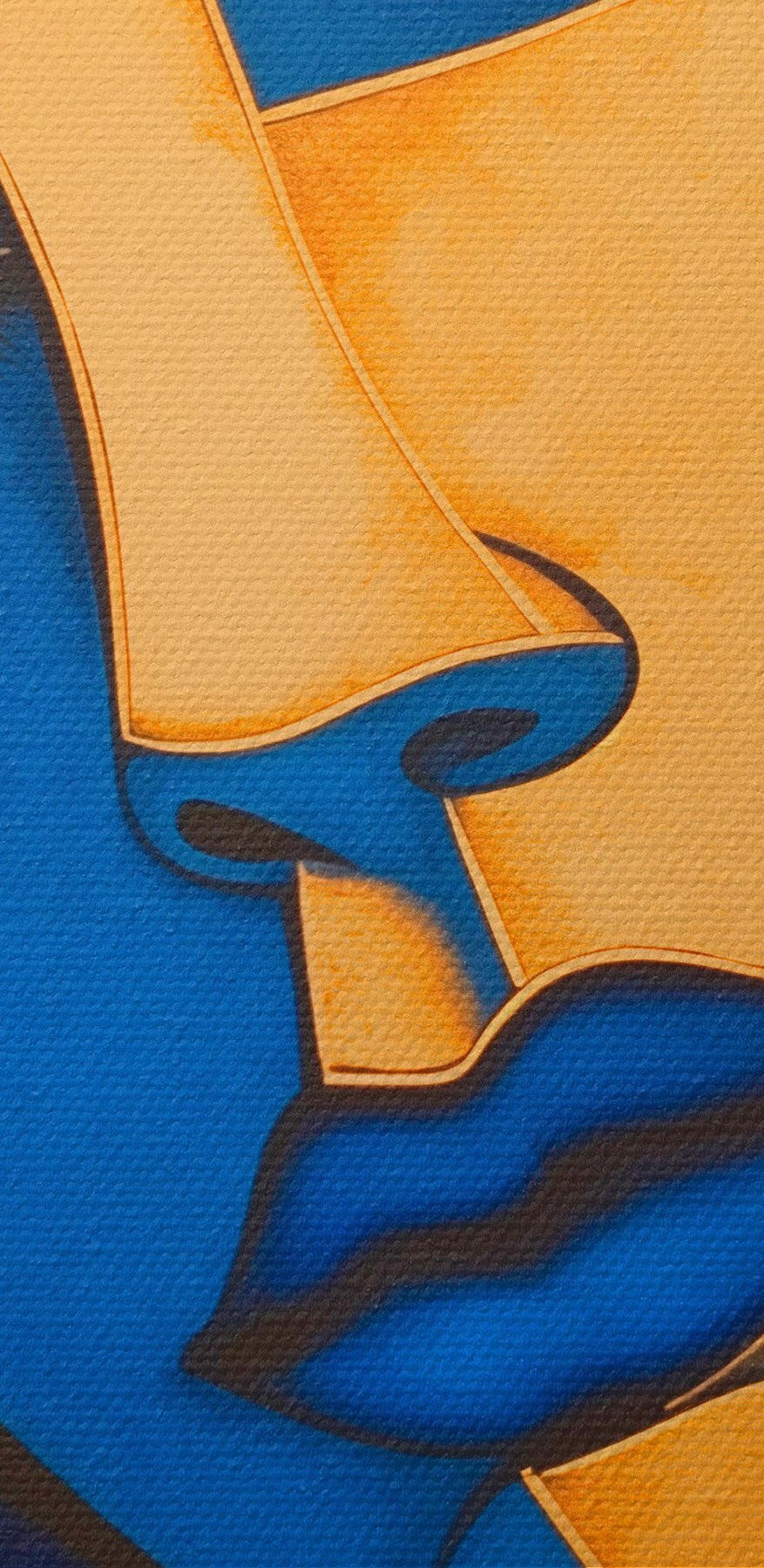 Peinture d'un visage de femme