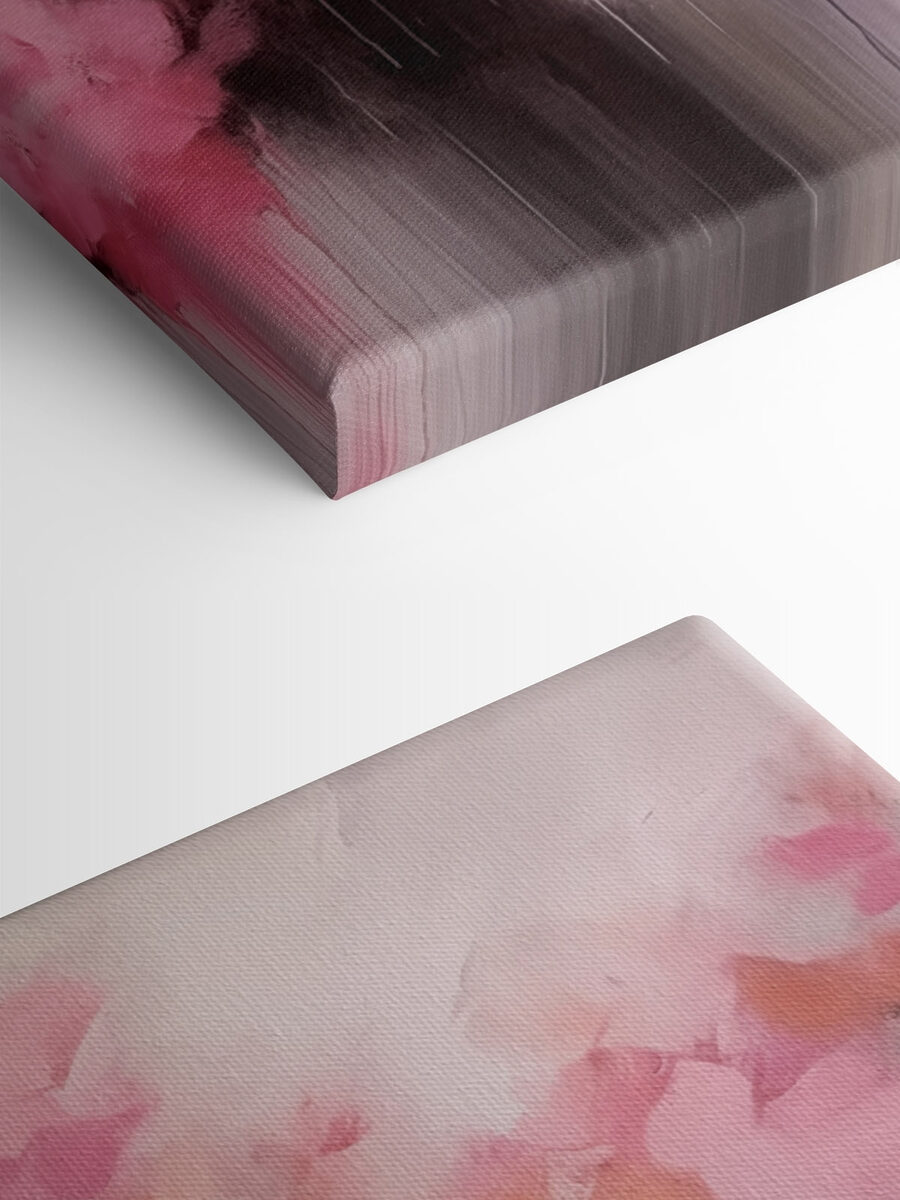 Peinture de fleurs roses