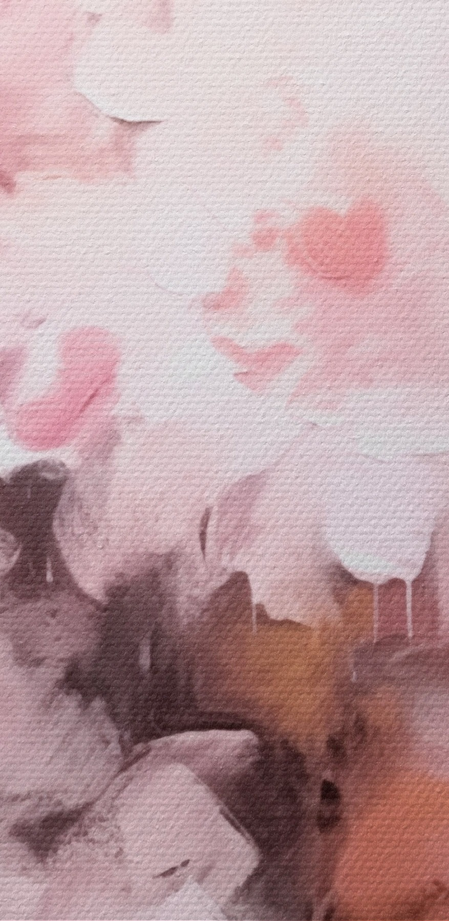 Peinture de fleurs roses