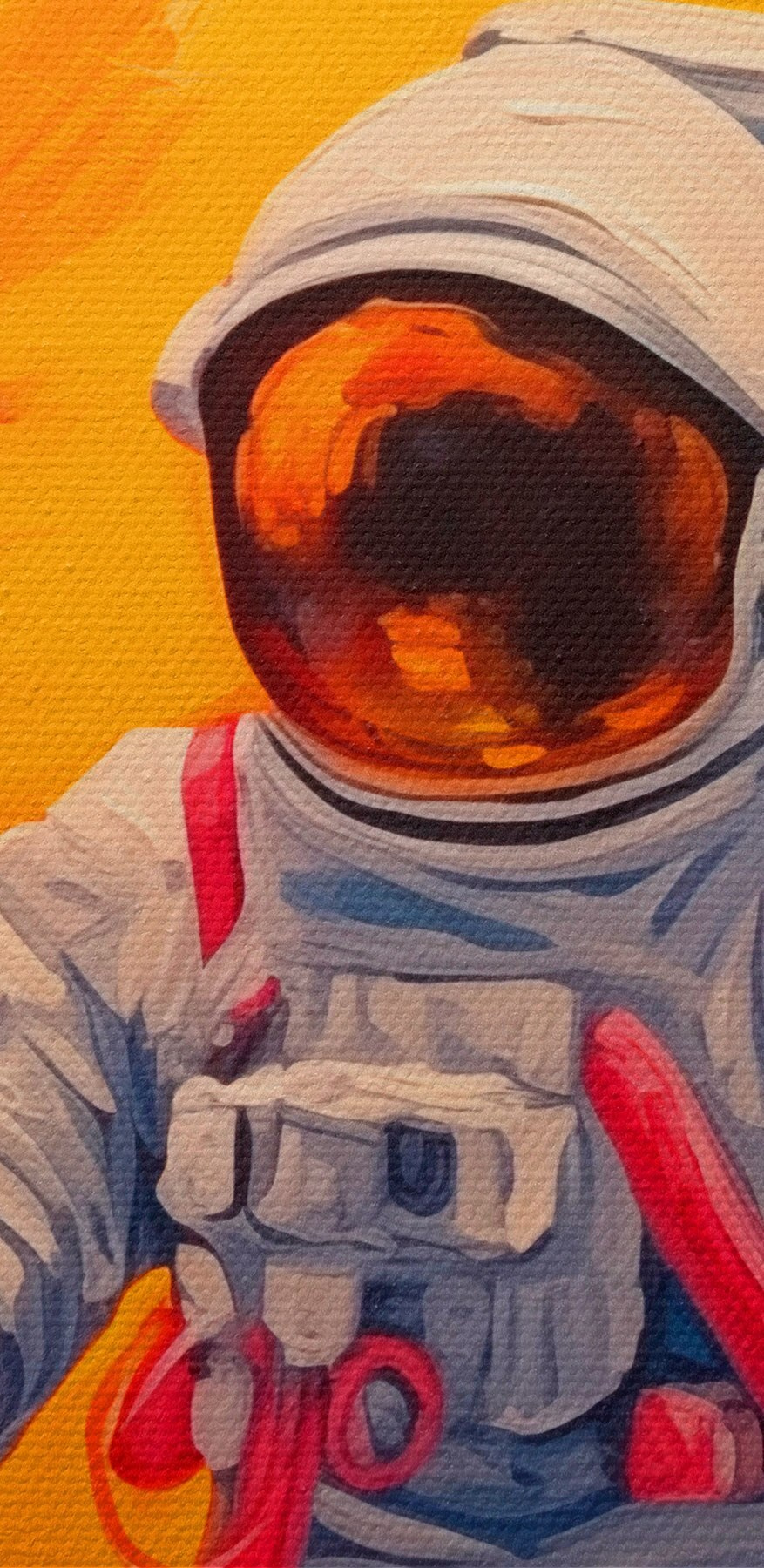 Un astronaute tenant un ballon