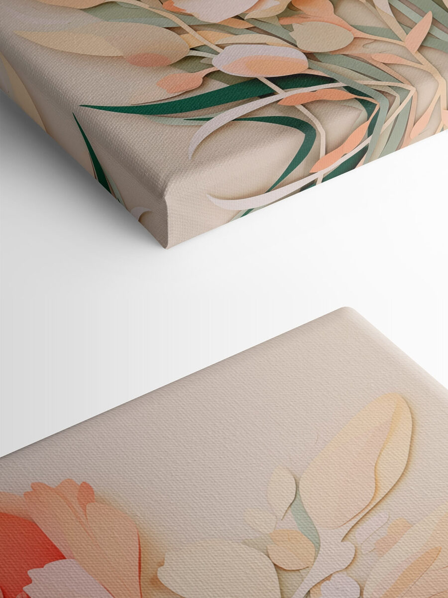 Papier découpé de fleurs
