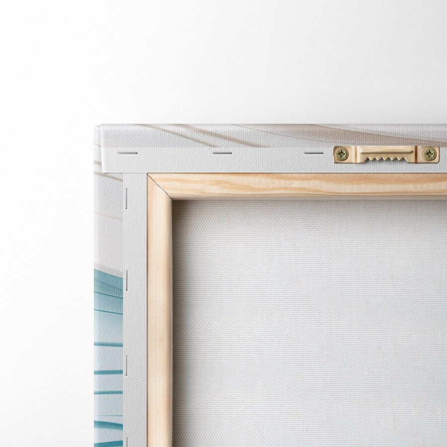 Lignes ondulées bleues et blanches