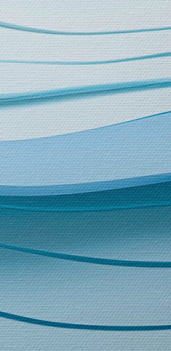 Lignes ondulées bleues et blanches Lignes ondulées bleues et blanches