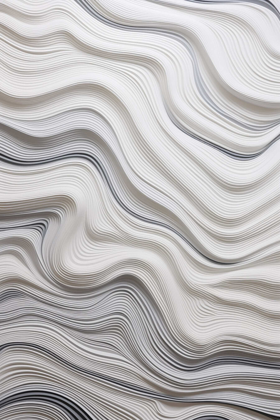 Lignes ondulées blanches et noires