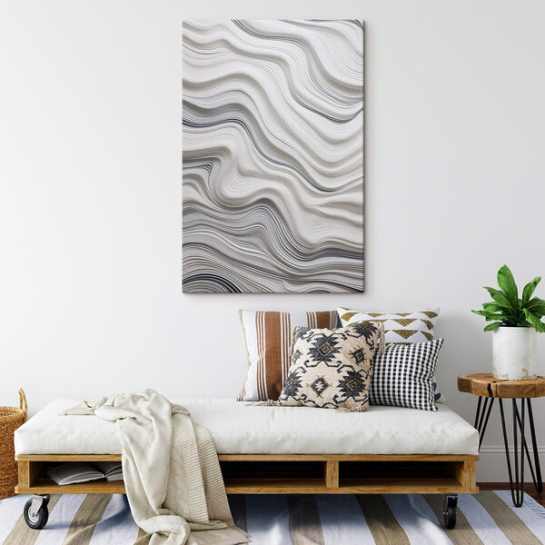 Lignes ondulées blanches et noires Lignes ondulées blanches et noires
