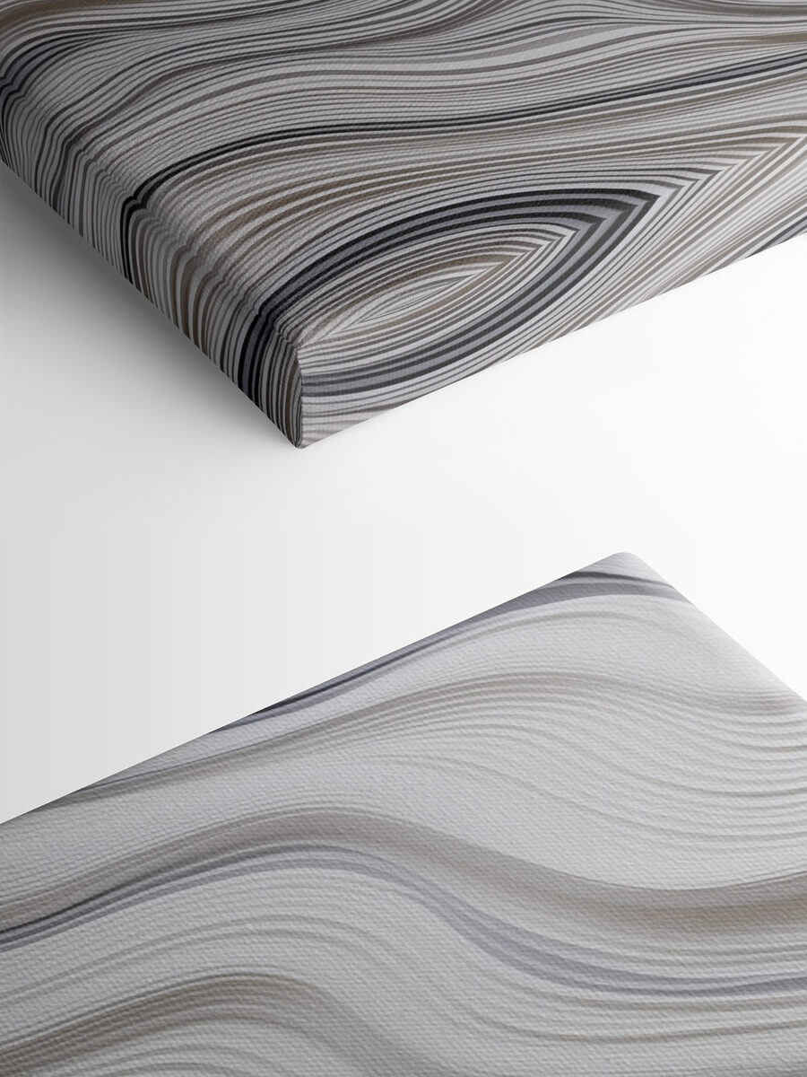 Lignes ondulées blanches et noires