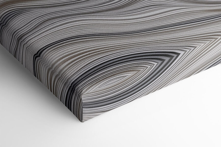 Lignes ondulées blanches et noires