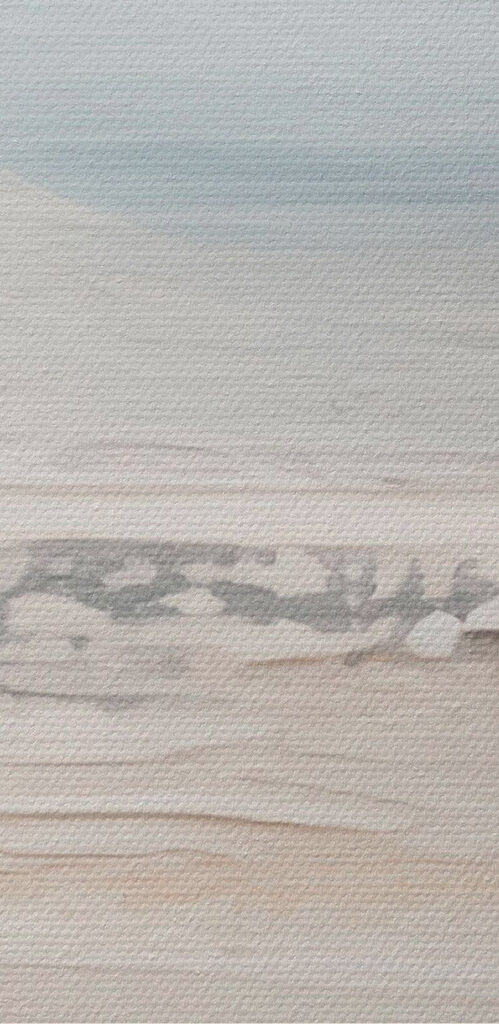 White and blue sky with clouds