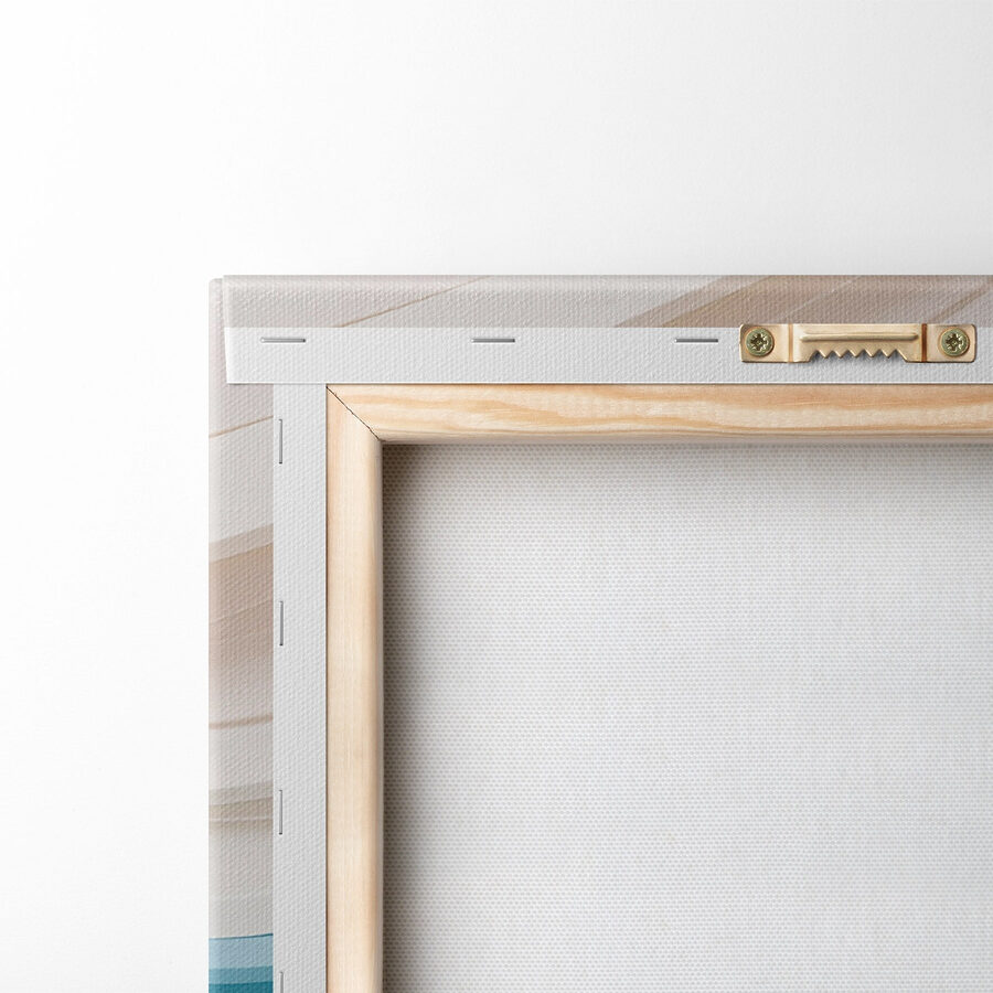 Lignes ondulées bleues et blanches