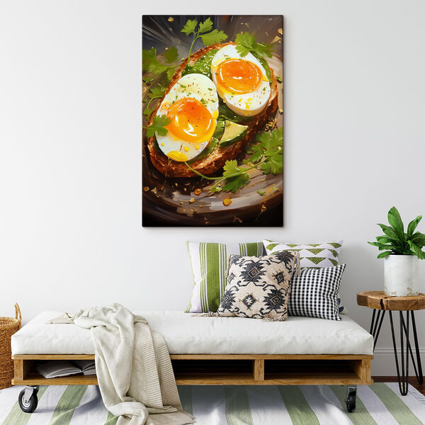 Délices du petit-déjeuner sur toast à l'avocat. Délices du petit-déjeuner sur toast à l'avocat.