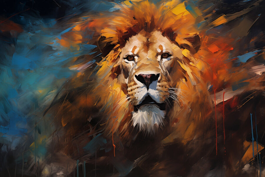 Lion à crinière Lion à crinière