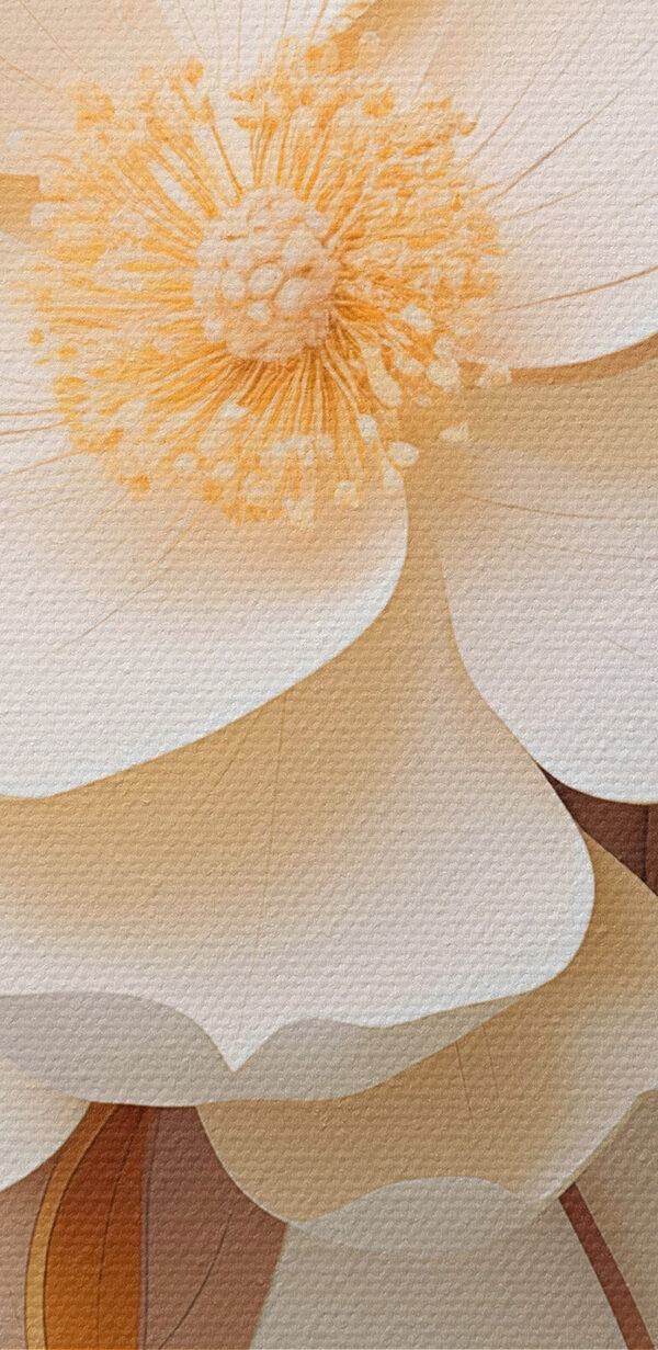Fleur en papier avec feuilles Fleur en papier avec feuilles