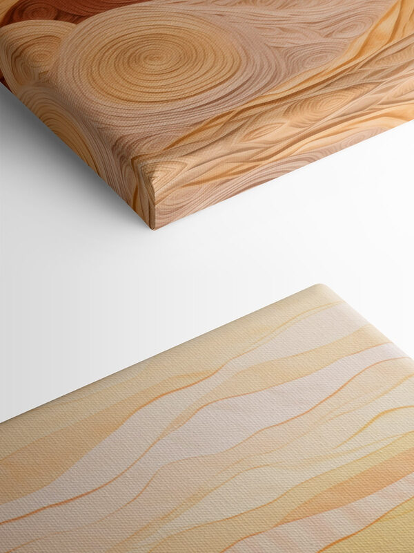 Pièce d'art en tissu avec des lignes ondulées Pièce d'art en tissu avec des lignes ondulées