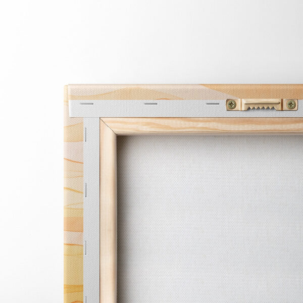 Pièce d'art en tissu avec des lignes ondulées Pièce d'art en tissu avec des lignes ondulées