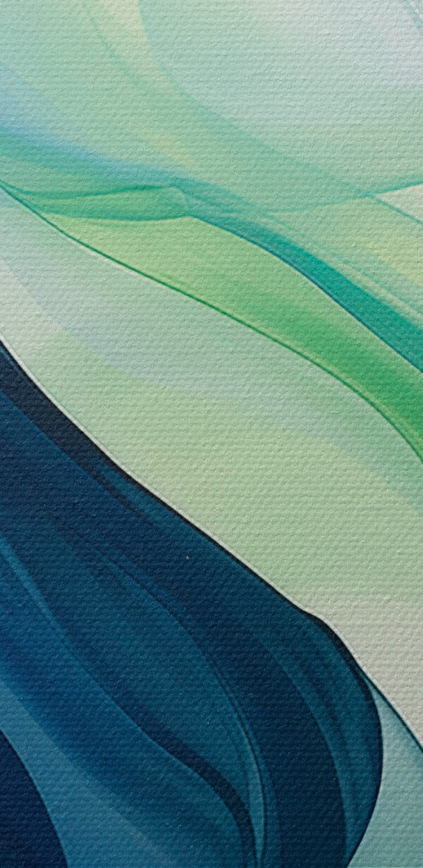 Des vagues fluides de bleu et de vert. Des vagues fluides de bleu et de vert.