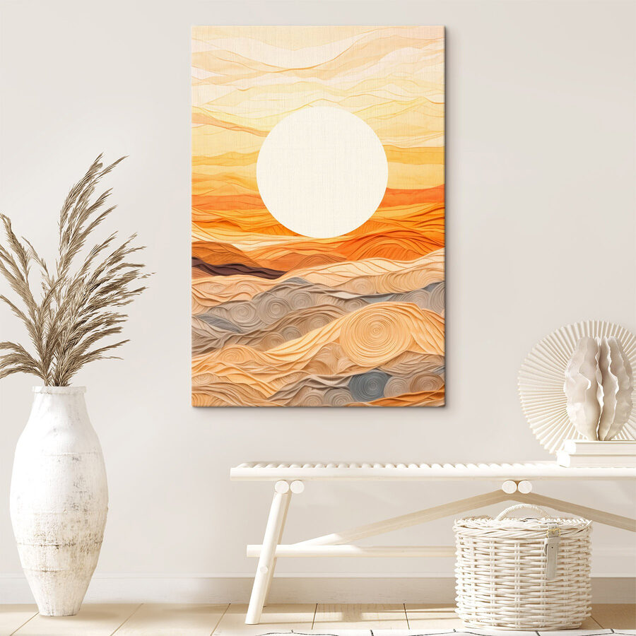 Soleil sur un désert