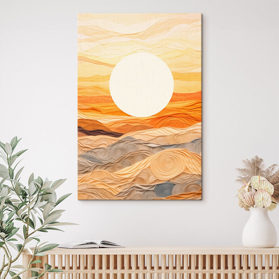 Soleil sur un désert