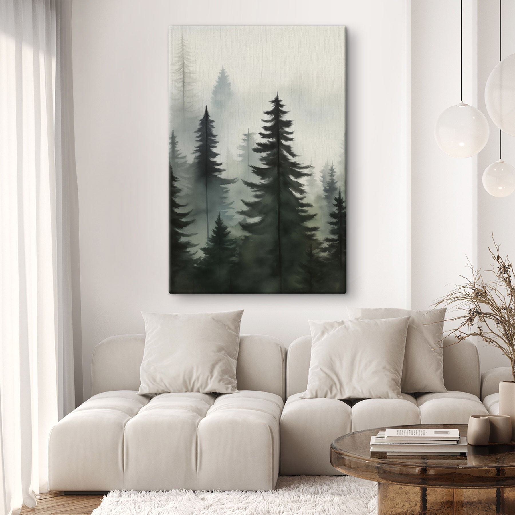 Group of trees in a forest