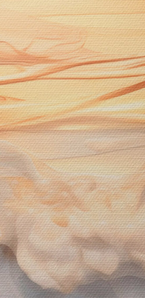 Gentle waves caressed by soft hues