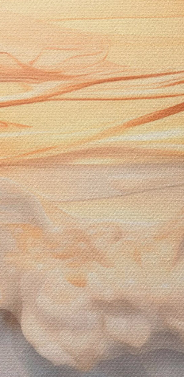 Des vagues douces caressées par des teintes tendres Des vagues douces caressées par des teintes tendres
