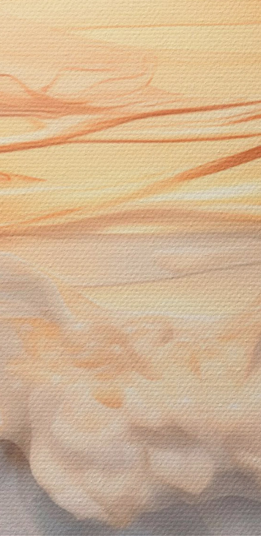 Des vagues douces caressées par des teintes tendres