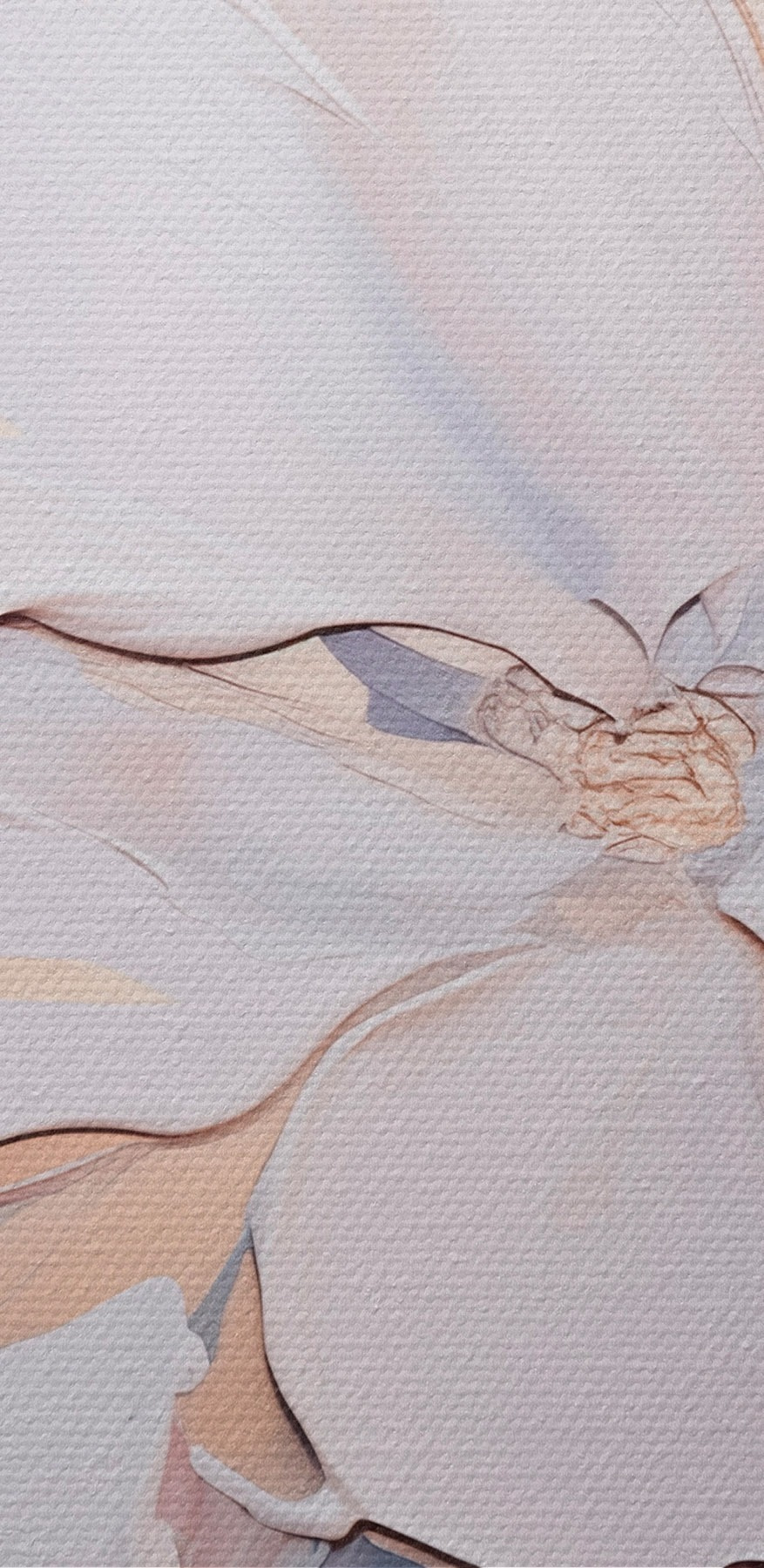 Peinture de fleurs sur une surface blanche